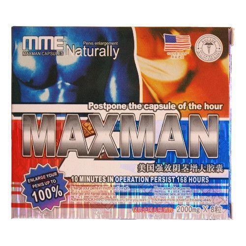 Maxman Penis Enlargement Capsules 2000mg (8 Capsules)