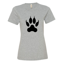 Load image into Gallery viewer, Lion Paw Print Women&#39;s short sleeve tee