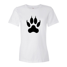 Load image into Gallery viewer, Lion Paw Print Women&#39;s short sleeve tee