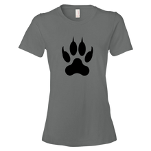 Load image into Gallery viewer, Lion Paw Print Women&#39;s short sleeve tee